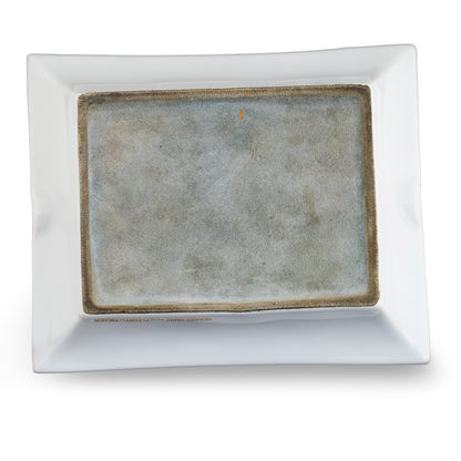 Auth. Hermes Ashtray Moulin du Terrier Marteau - Pouzauges - Porcelain Gold Trims EXC Rare 2412281542