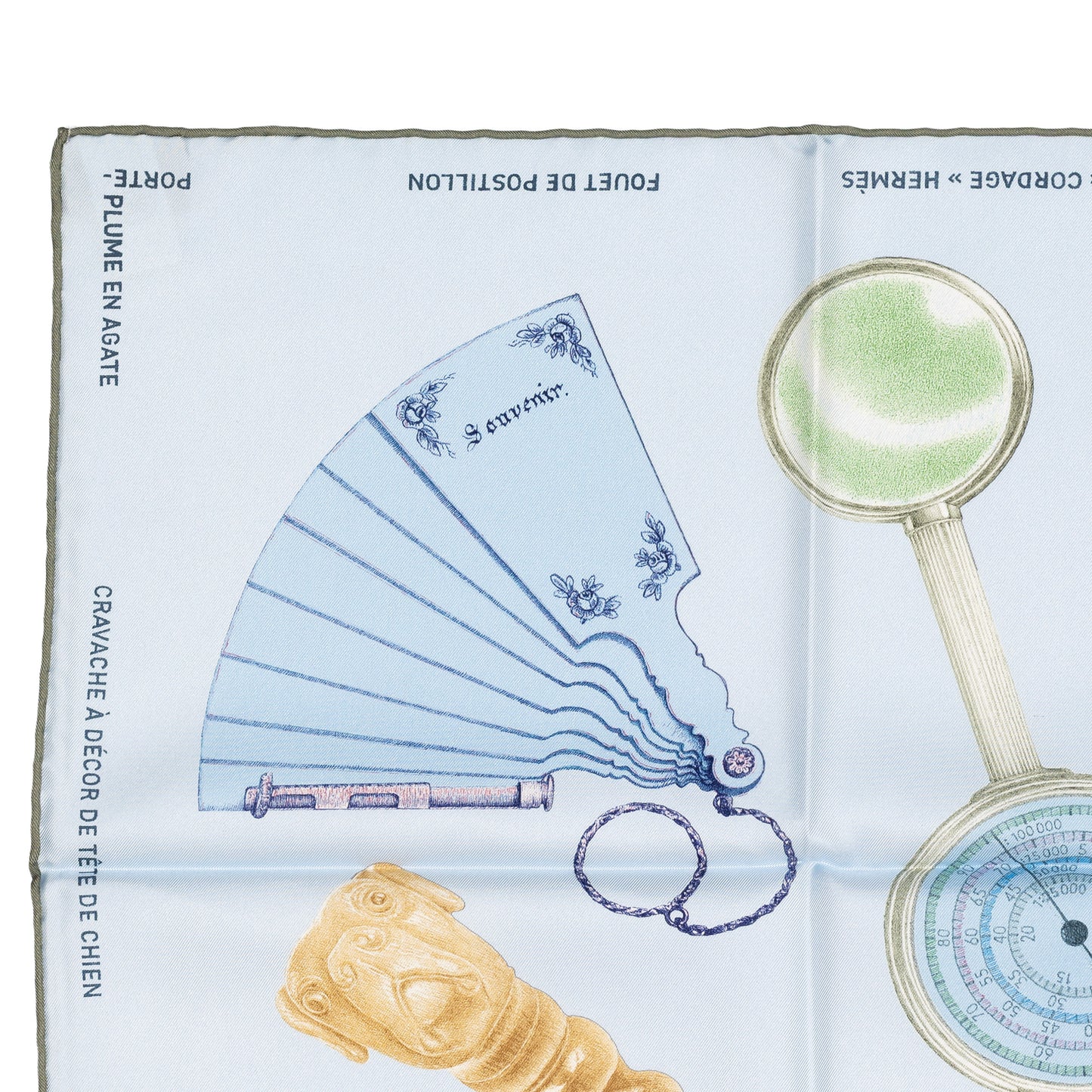 Hermes Silk Scarf Nous Sommes Inseparables - Bleu Ciel Marine - NWSTS - 2604131722