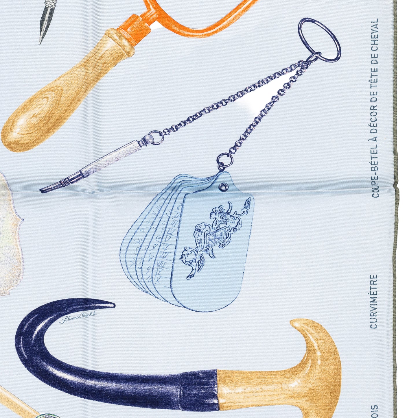 Hermes Silk Scarf Nous Sommes Inseparables - Bleu Ciel Marine - NWSTS - 2604131722