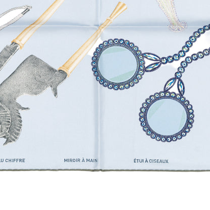 Hermes Silk Scarf Nous Sommes Inseparables - Bleu Ciel Marine - NWSTS - 2604131722