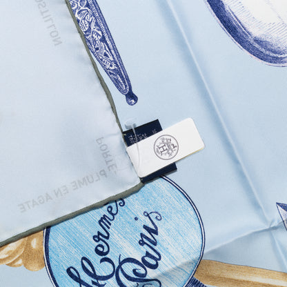 Hermes Silk Scarf Nous Sommes Inseparables - Bleu Ciel Marine - NWSTS - 2604131722