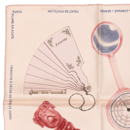 Hermes Silk Scarf Nous Sommes Inseparables - Rose Rouge - NWST - 2604131711