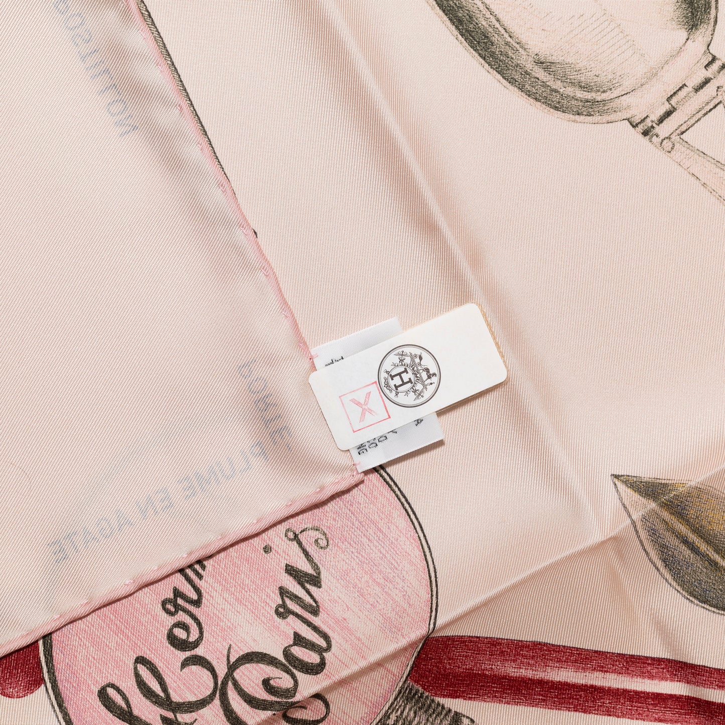 Hermes Silk Scarf Nous Sommes Inseparables - Rose Rouge - NWST - 2604131711