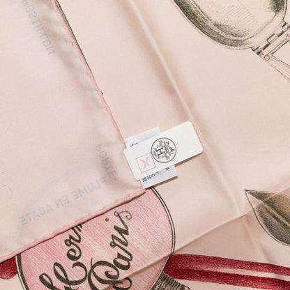 Hermes Silk Scarf Nous Sommes Inseparables - Rose Rouge - NWST - 2604131711
