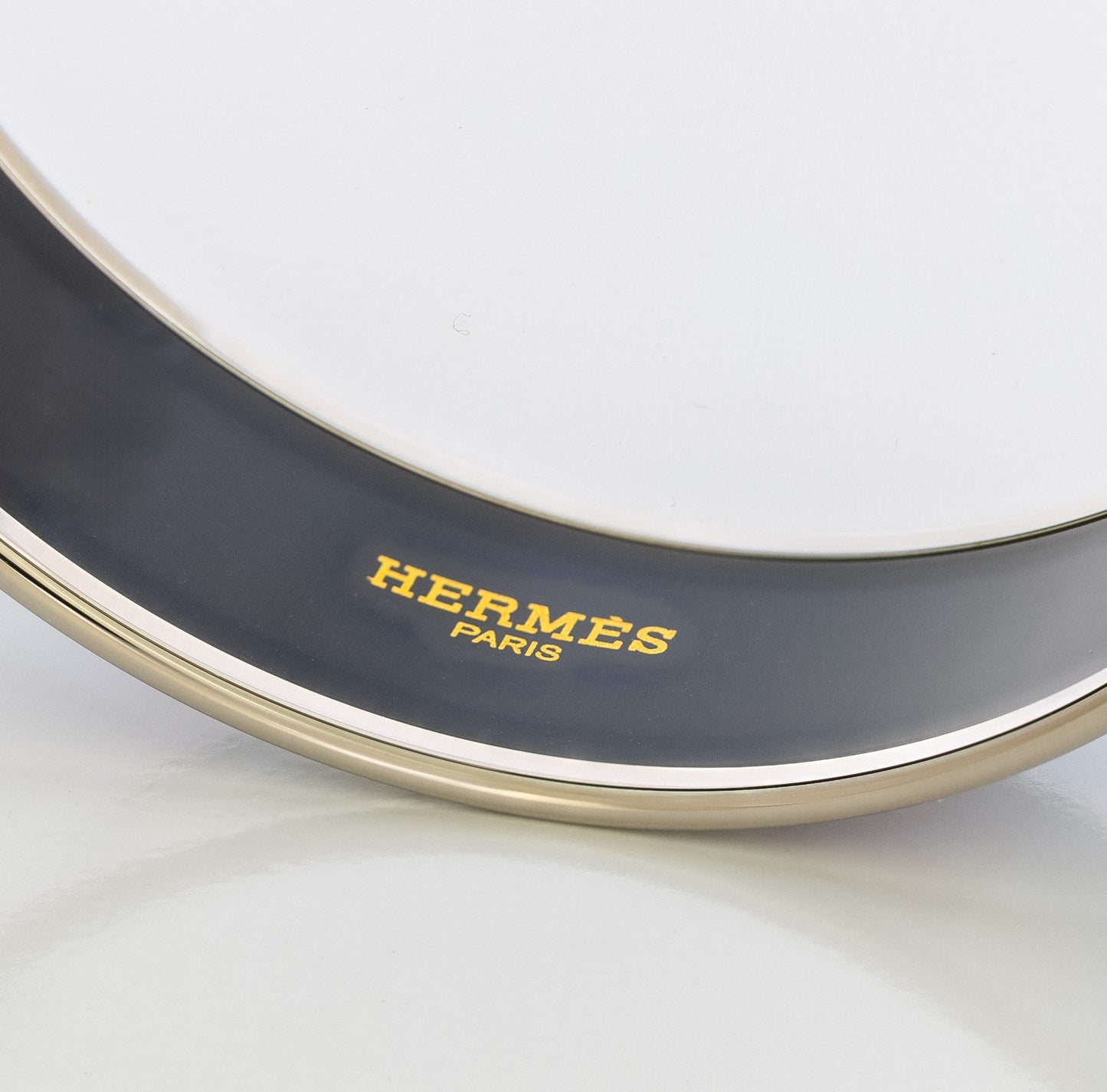 Hermes Bracelet Optique Chaîne d’Ancre - Rose Pâle Bleu-Gris Étoupe - ESP - 70-19mm New