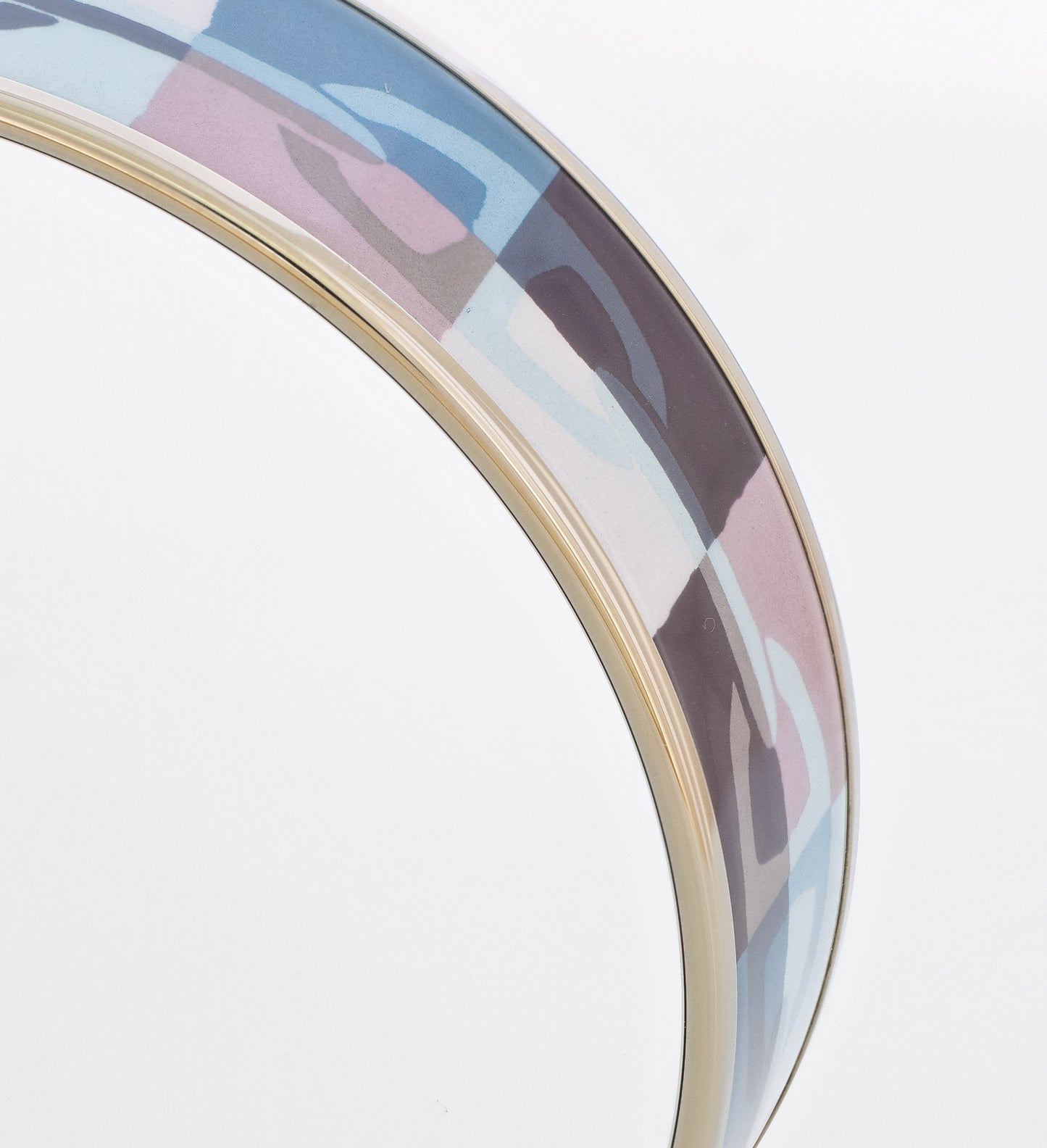 Hermes Bracelet Optique Chaîne d’Ancre - Rose Pâle Bleu-Gris Étoupe - ESP - 70-19mm New