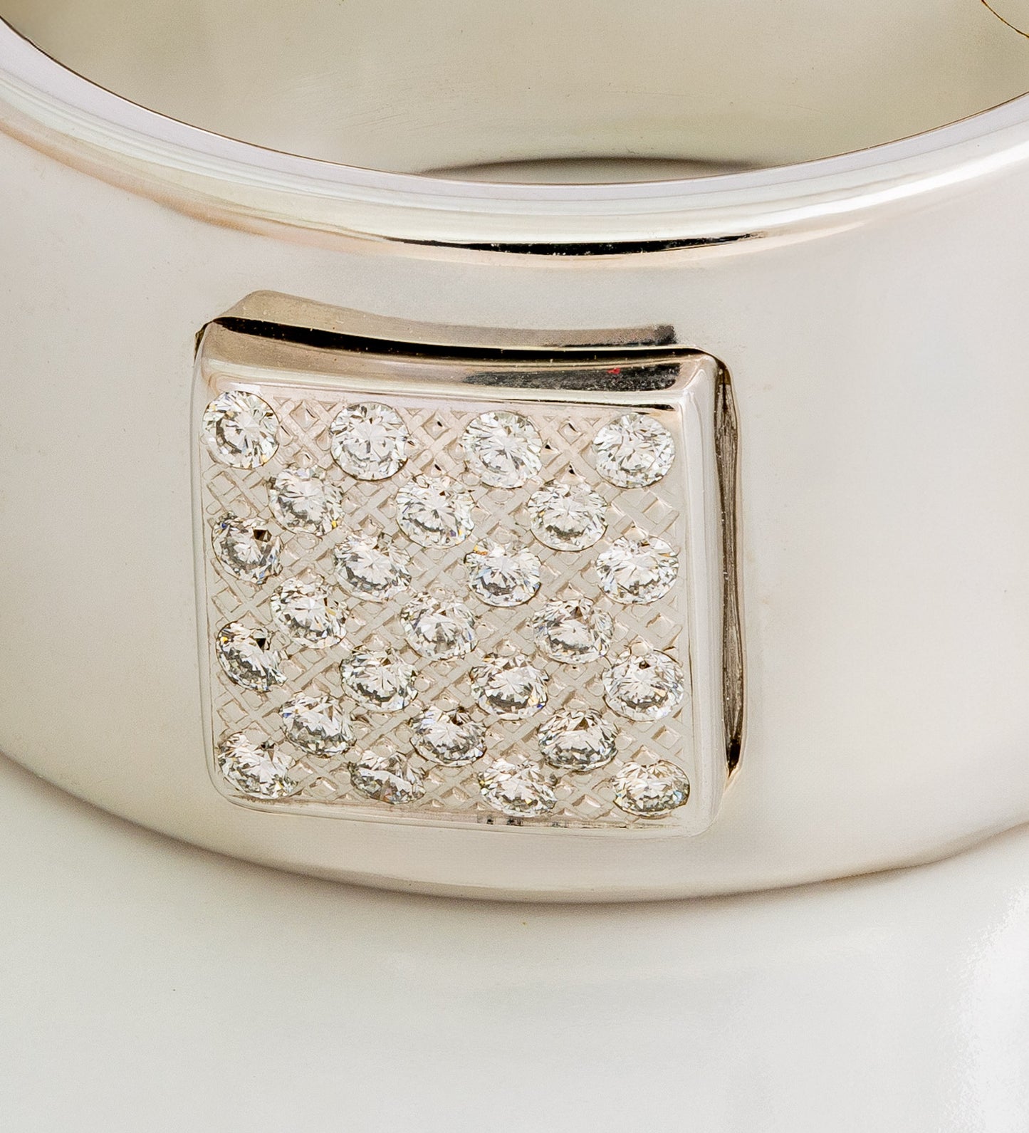 Hermès Paname GM Rigide Ring – 18K White Gold – Diamonds (5 stones / 0.66 ct) - 2512251102