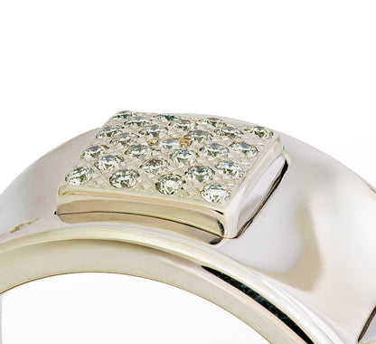Hermès Paname GM Rigide Ring – 18K White Gold – Diamonds (5 stones / 0.66 ct) - 2512251102