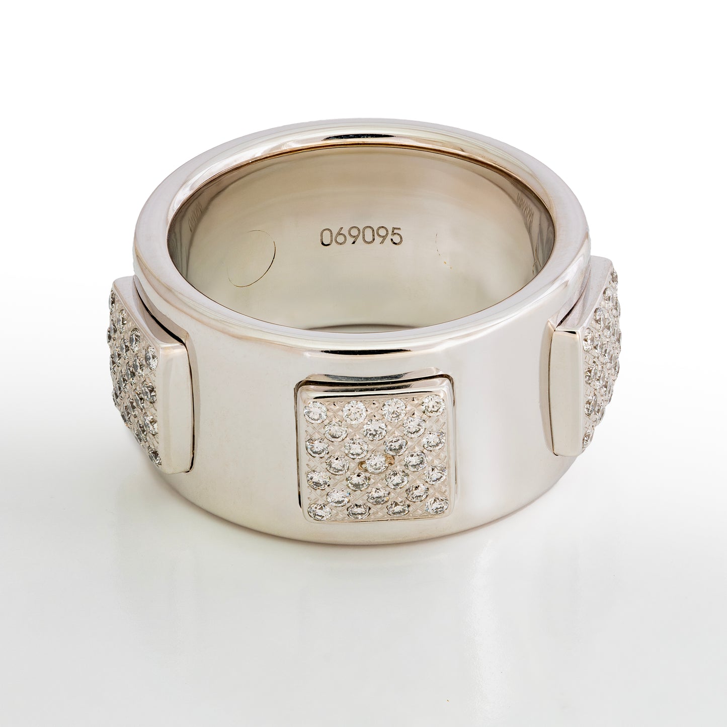 Hermès Paname GM Rigide Ring – 18K White Gold – Diamonds (5 stones / 0.66 ct) - 2512251102