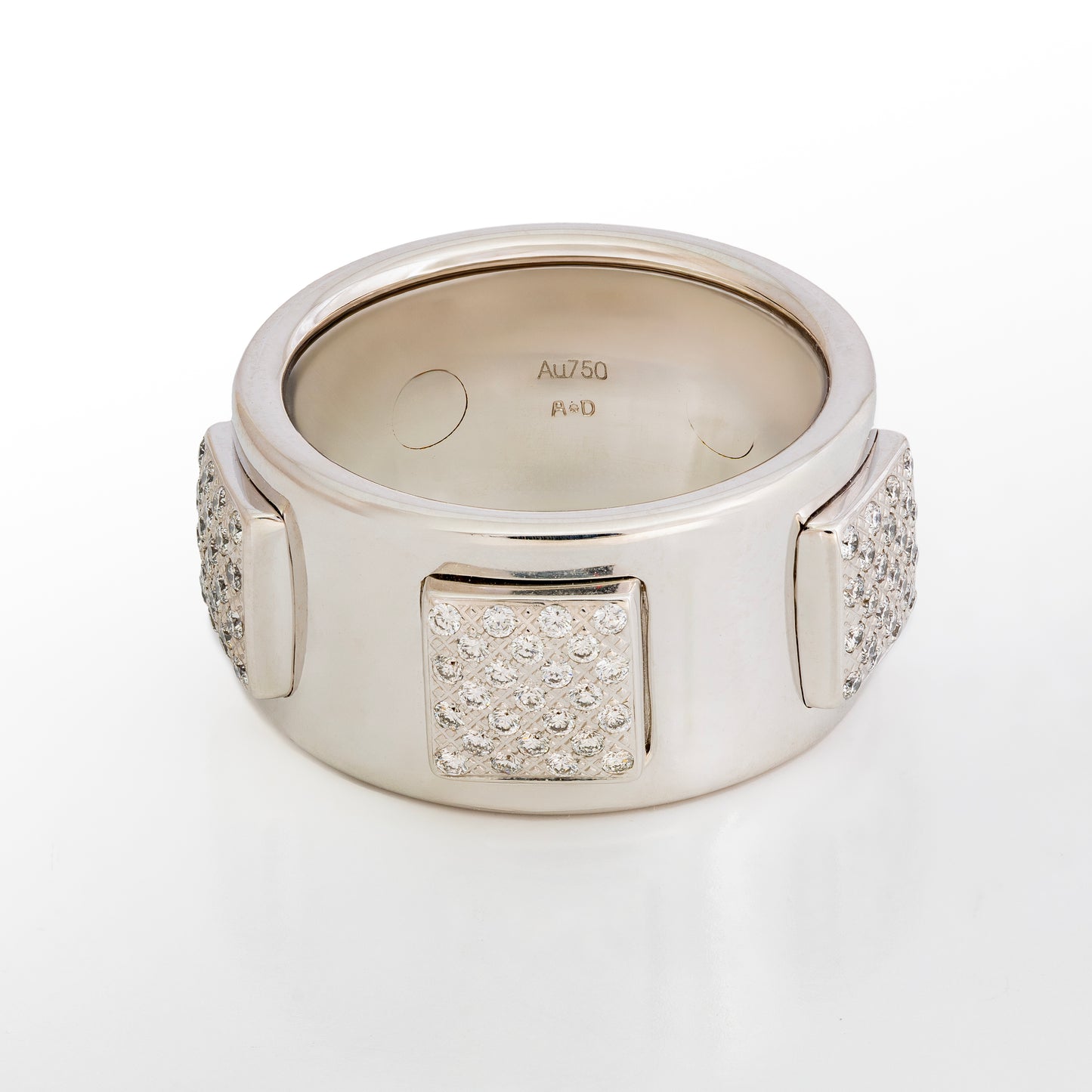 Hermès Paname GM Rigide Ring – 18K White Gold – Diamonds (5 stones / 0.66 ct) - 2512251102