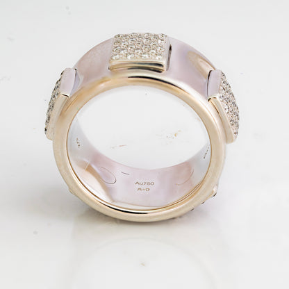 Hermès Paname GM Rigide Ring – 18K White Gold – Diamonds (5 stones / 0.66 ct) - 2512251102