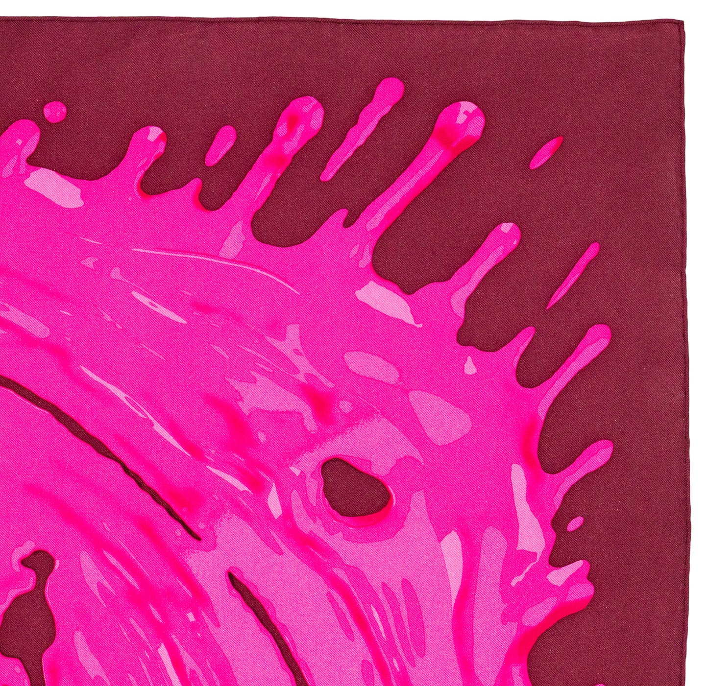 Hermes Scarf 90 Peinture Fraiche - Pink Aubergine - MWCT - 2601231331