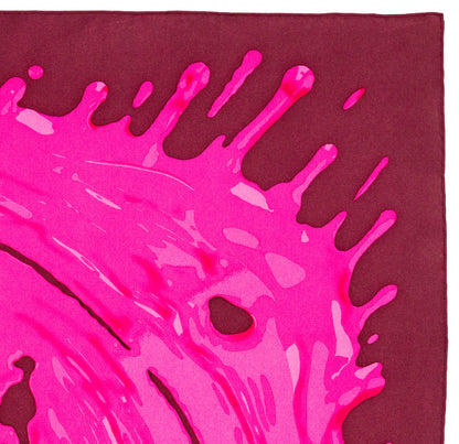 Hermes Scarf 90 Peinture Fraiche - Pink Aubergine - MWCT - 2601231331