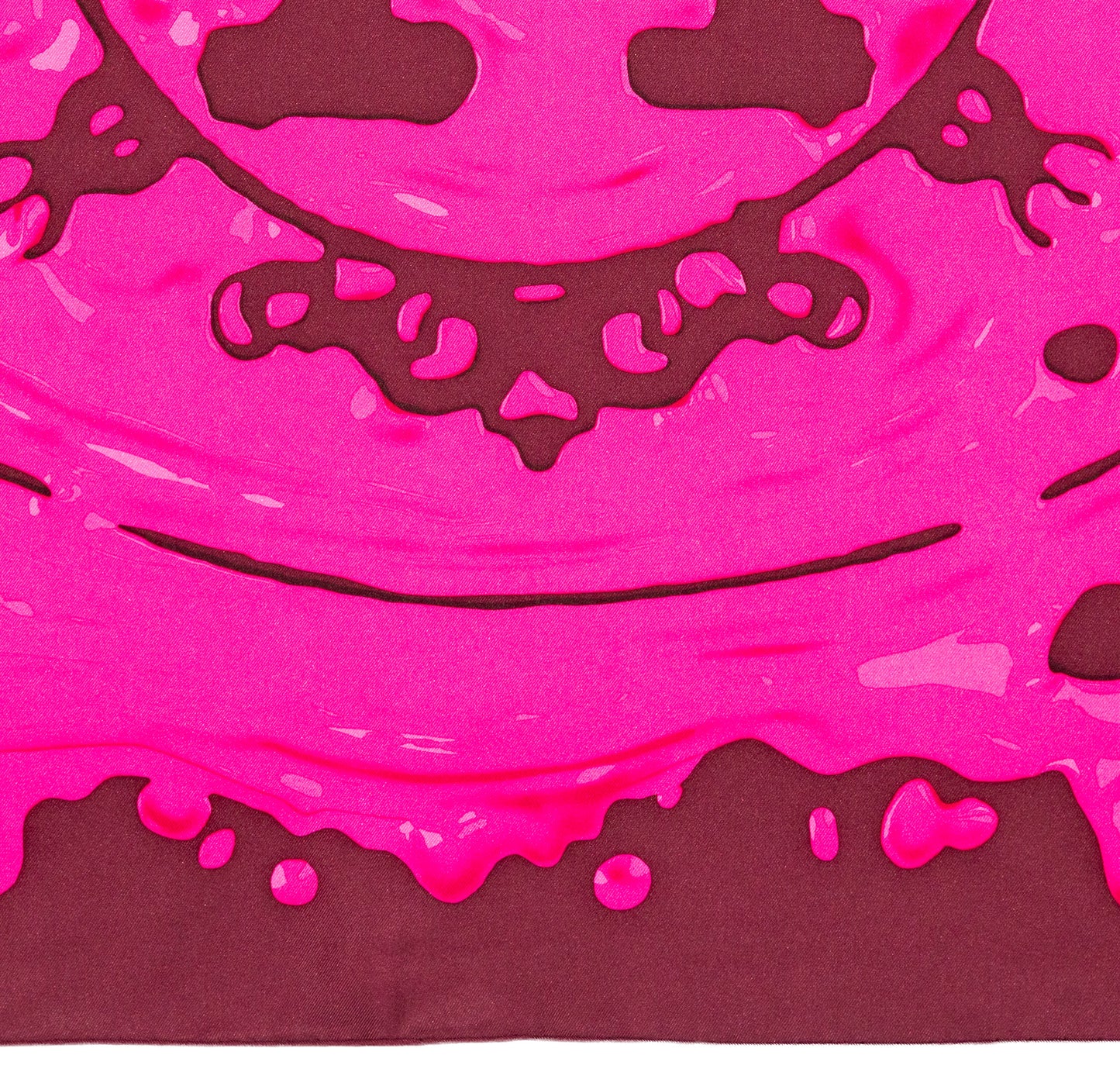 Hermes Scarf 90 Peinture Fraiche - Pink Aubergine - MWCT - 2601231331