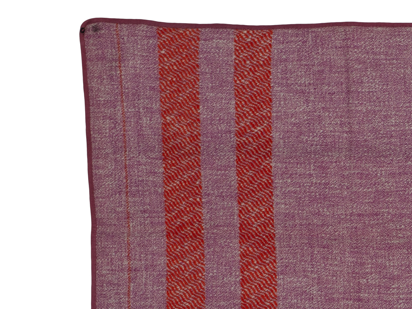 Hermes Plaid Coquillages 100% - 65x63inch Cashmere Potiron Pink NWOCTS 2403261718