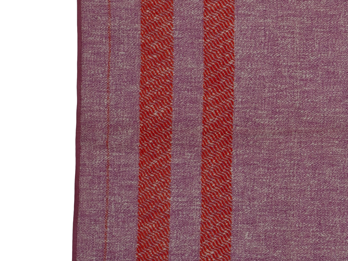 Hermes Plaid Coquillages 100% - 65x63inch Cashmere Potiron Pink NWOCTS 2403261718