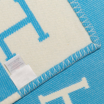 Hermes Plaid Avalon Baby Blanket – 135x95cm - Genévrier Blanc – New – 2510281928