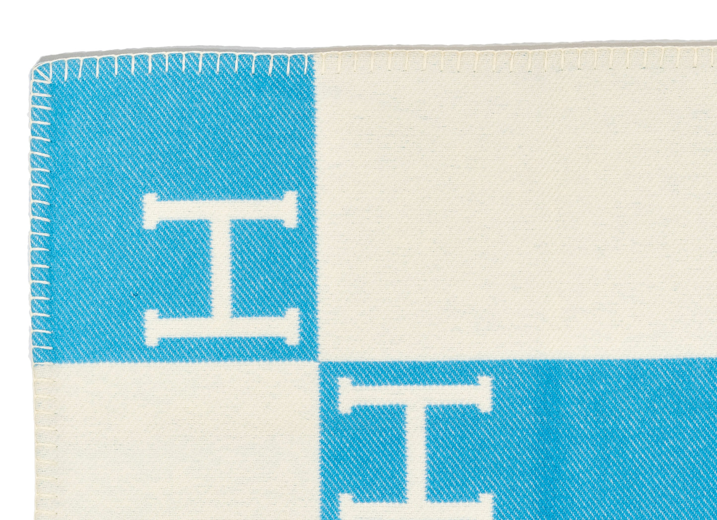 Hermes Plaid Avalon Baby Blanket – 135x95cm - Genévrier Blanc – New – 2510281928