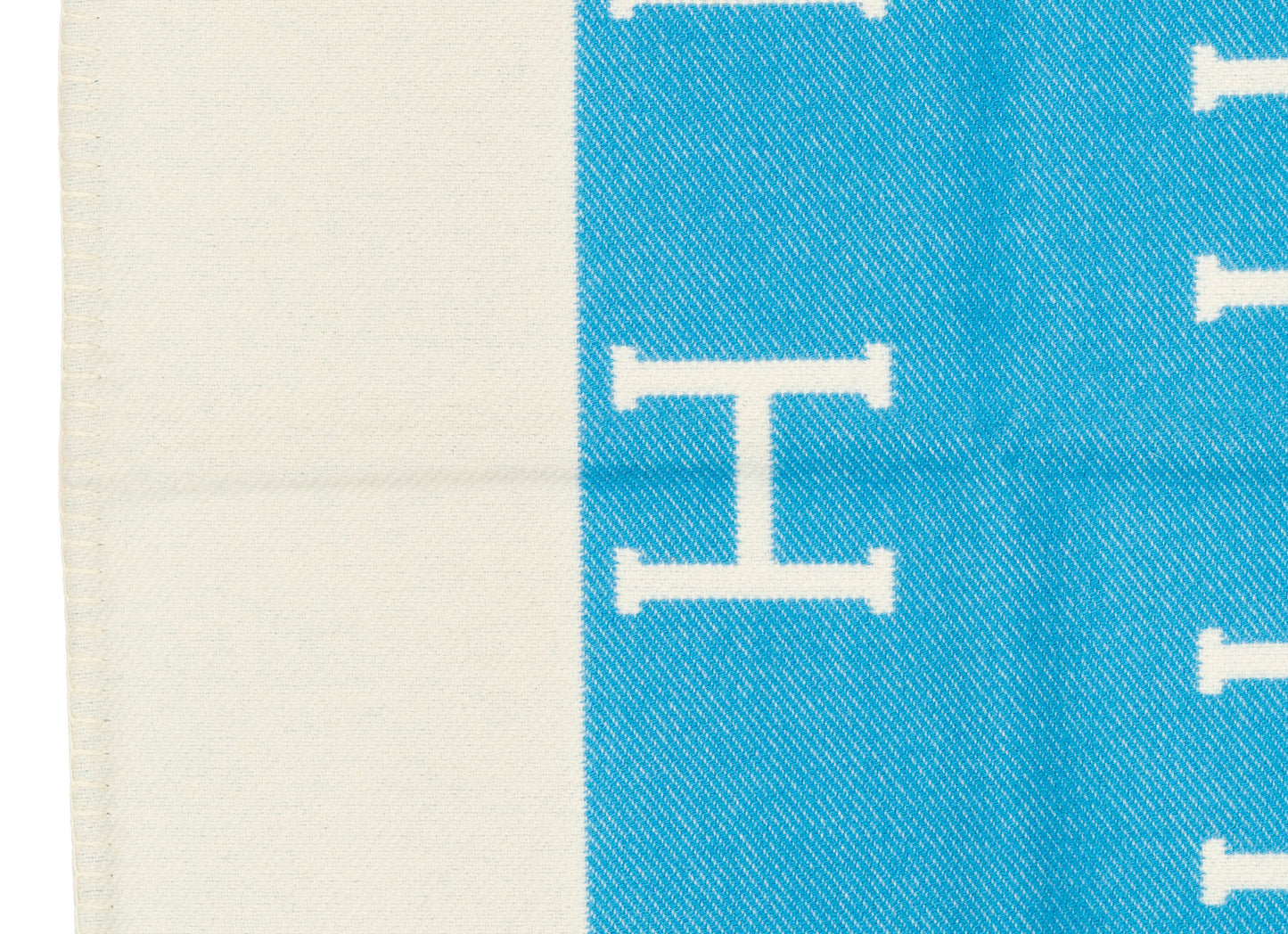 Hermes Plaid Avalon Baby Blanket – 135x95cm - Genévrier Blanc – New – 2510281928