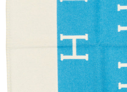 Hermes Plaid Avalon Baby Blanket – 135x95cm - Genévrier Blanc – New – 2510281928