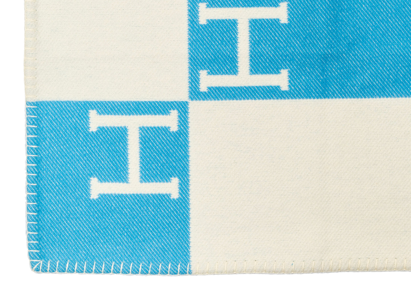 Hermes Plaid Avalon Baby Blanket – 135x95cm - Genévrier Blanc – New – 2510281928