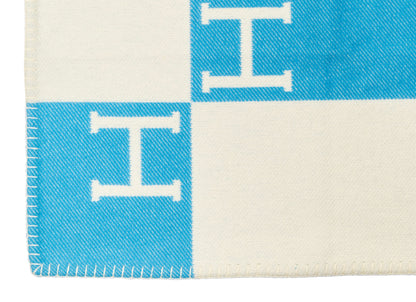 Hermes Plaid Avalon Baby Blanket – 135x95cm - Genévrier Blanc – New – 2510281928