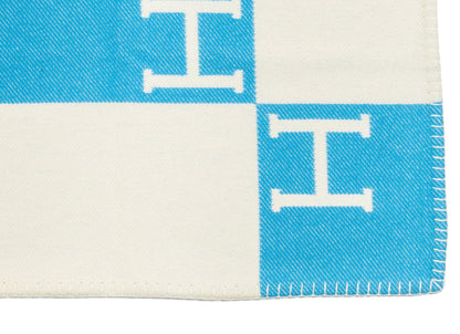 Hermes Plaid Avalon Baby Blanket – 135x95cm - Genévrier Blanc – New – 2510281928