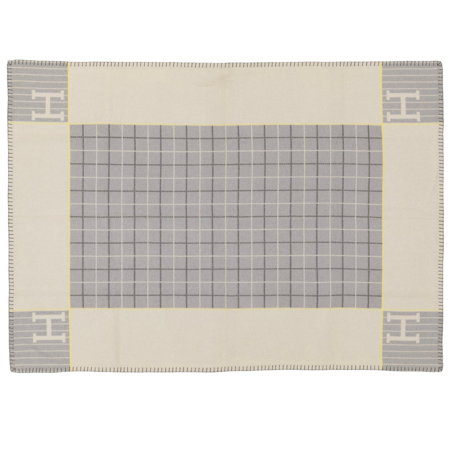 Hermes Plaid Avalon Cabriole Baby Blanket – 135x95cm - Gris Perle – New - 2606131752