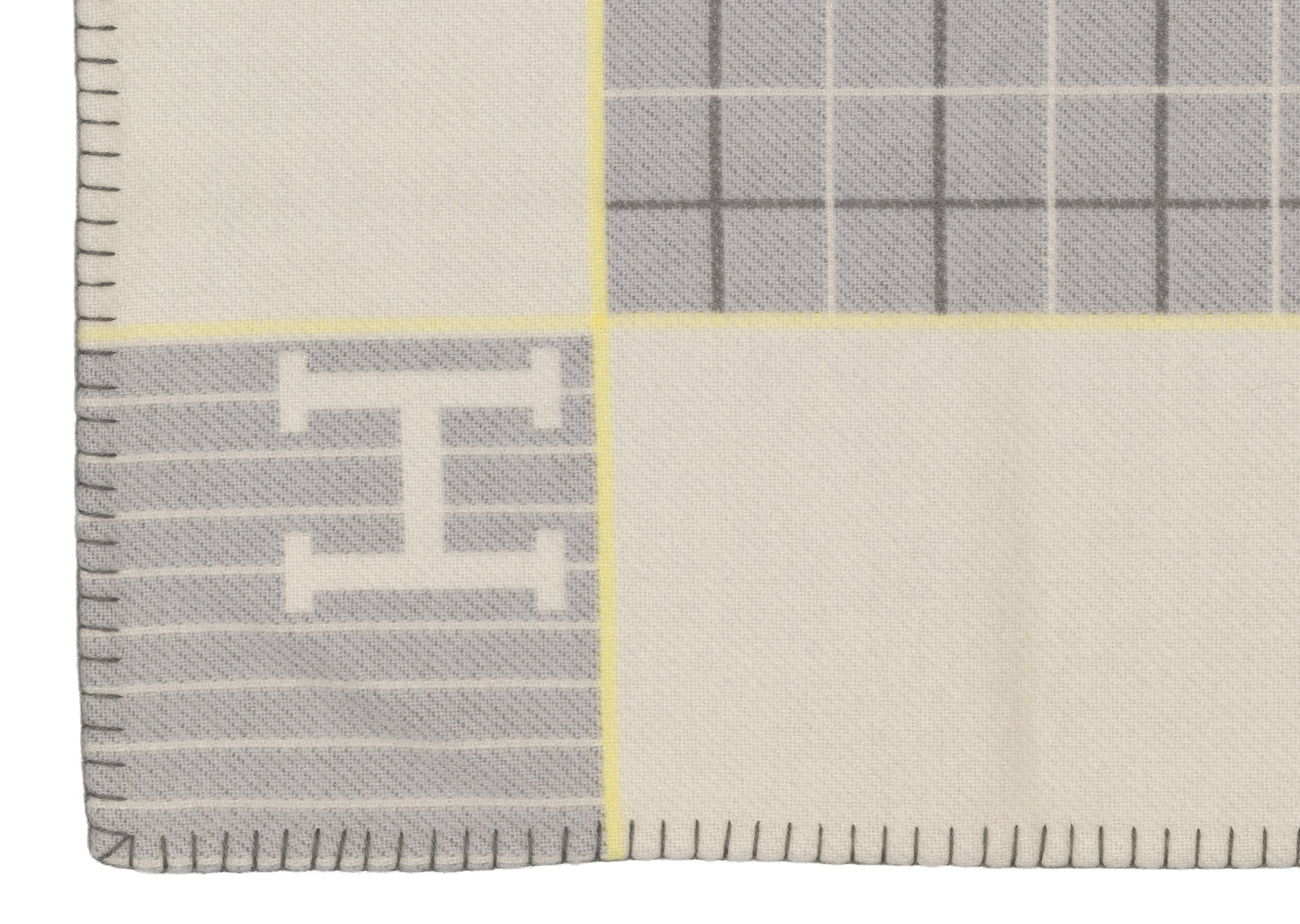 Hermes Plaid Avalon Cabriole Baby Blanket – 135x95cm - Gris Perle – New - 2606131752