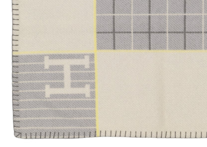 Hermes Plaid Avalon Cabriole Baby Blanket – 135x95cm - Gris Perle – New - 2606131752