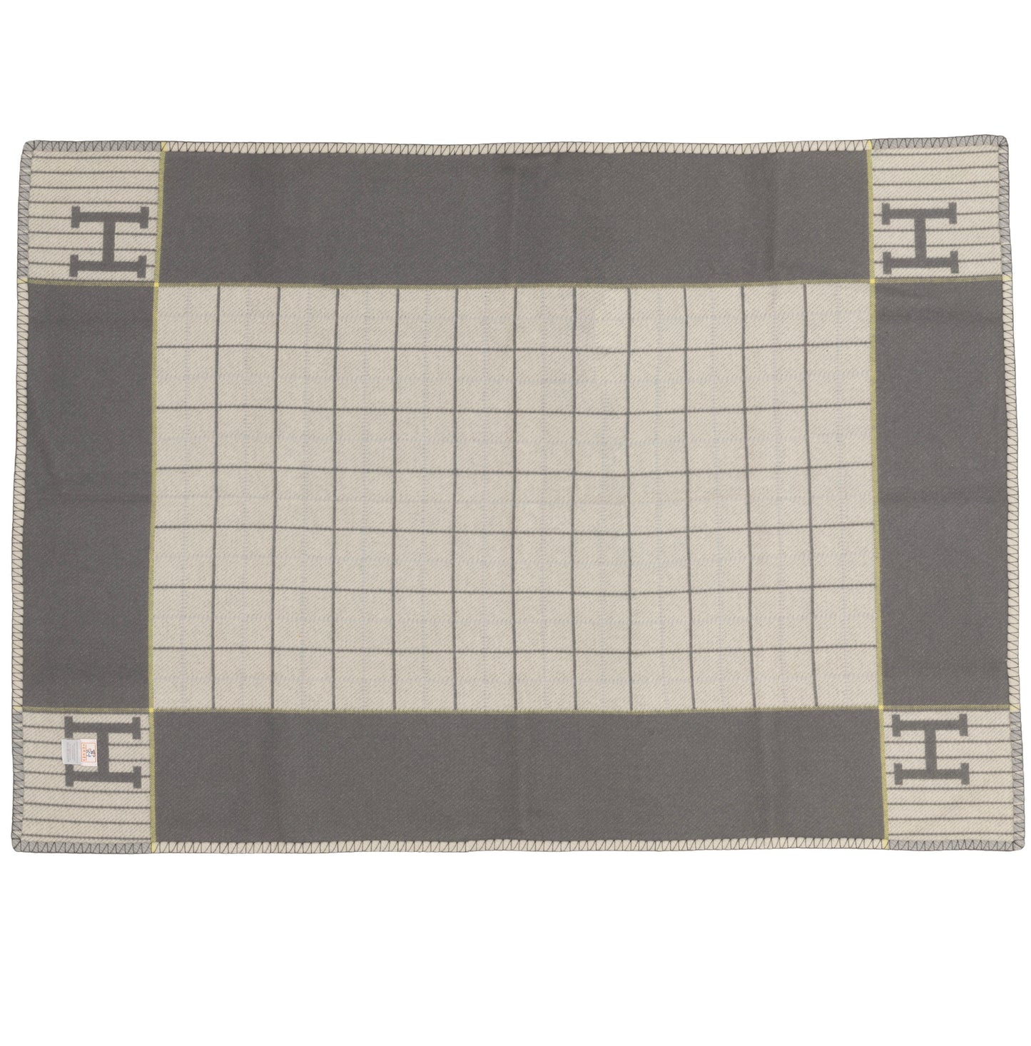 Hermes Plaid Avalon Cabriole Baby Blanket – 135x95cm - Gris Perle – New - 2606131752