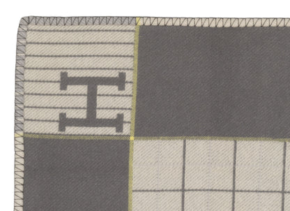 Hermes Plaid Avalon Cabriole Baby Blanket – 135x95cm - Gris Perle – New - 2606131752
