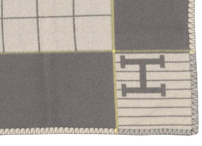 Hermes Plaid Avalon Cabriole Baby Blanket – 135x95cm - Gris Perle – New - 2606131752