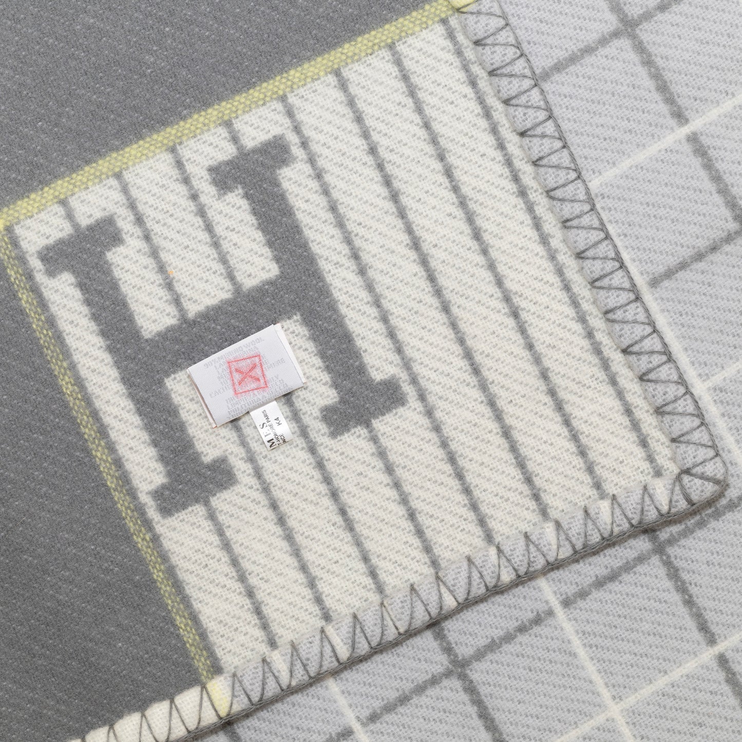 Hermes Plaid Avalon Cabriole Baby Blanket – 135x95cm - Gris Perle – New - 2606131752