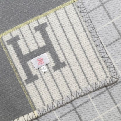 Hermes Plaid Avalon Cabriole Baby Blanket – 135x95cm - Gris Perle – New - 2606131752