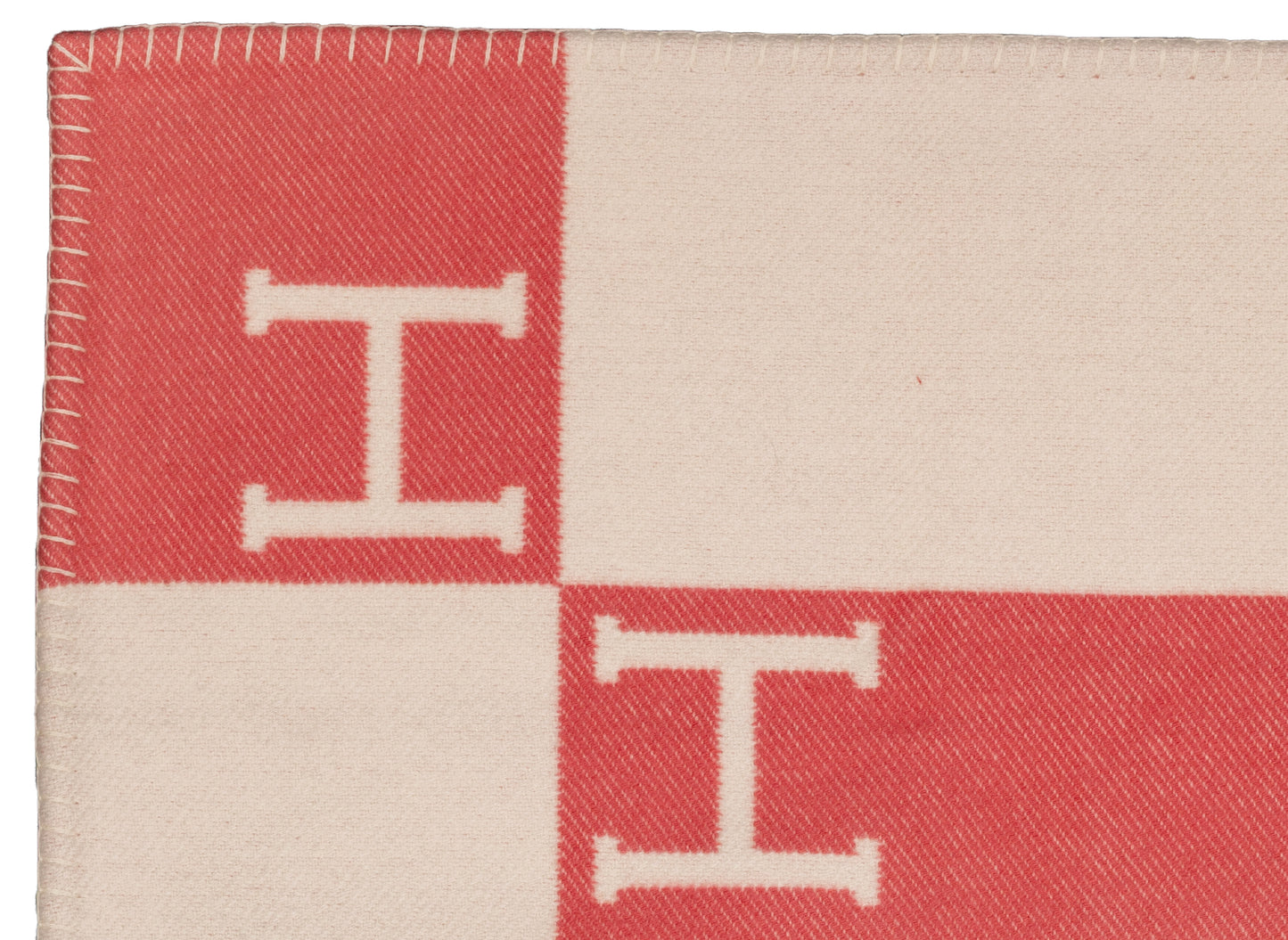 Hermes Plaid Avalon Baby Blanket – 135x95cm - Rose Airelles – NWCTS - 2604231648