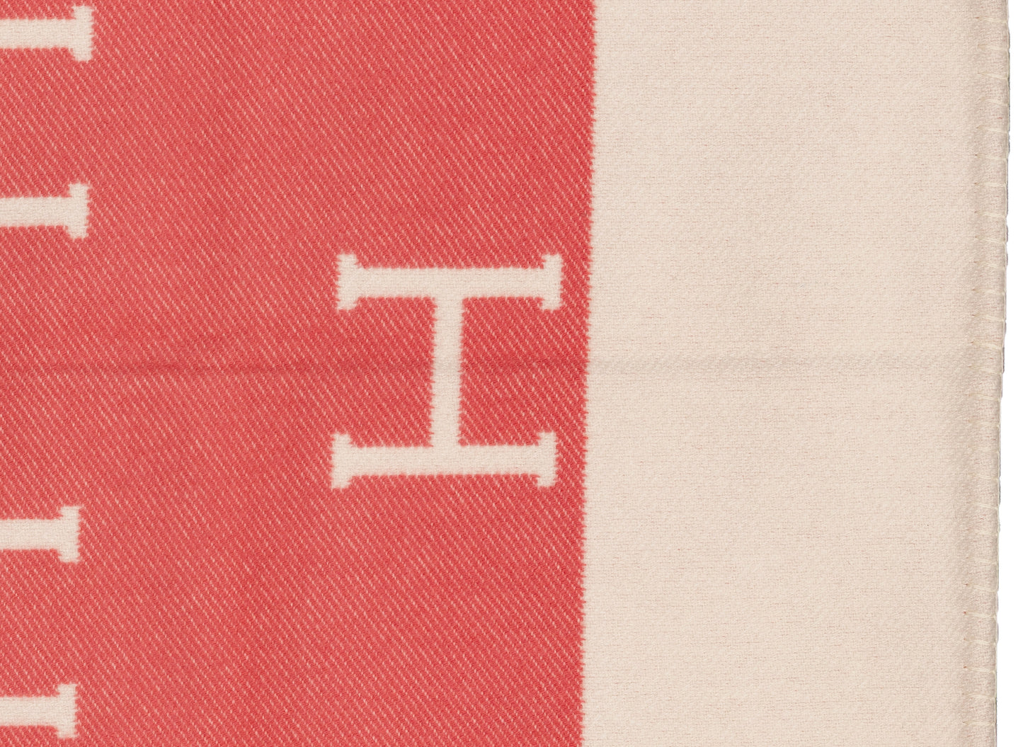 Hermes Plaid Avalon Baby Blanket – 135x95cm - Rose Airelles – NWCTS - 2604231648