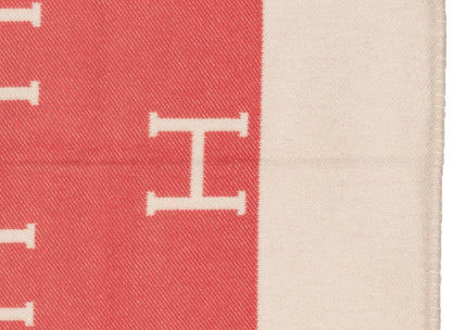 Hermes Plaid Avalon Baby Blanket – 135x95cm - Rose Airelles – NWCTS - 2604231648