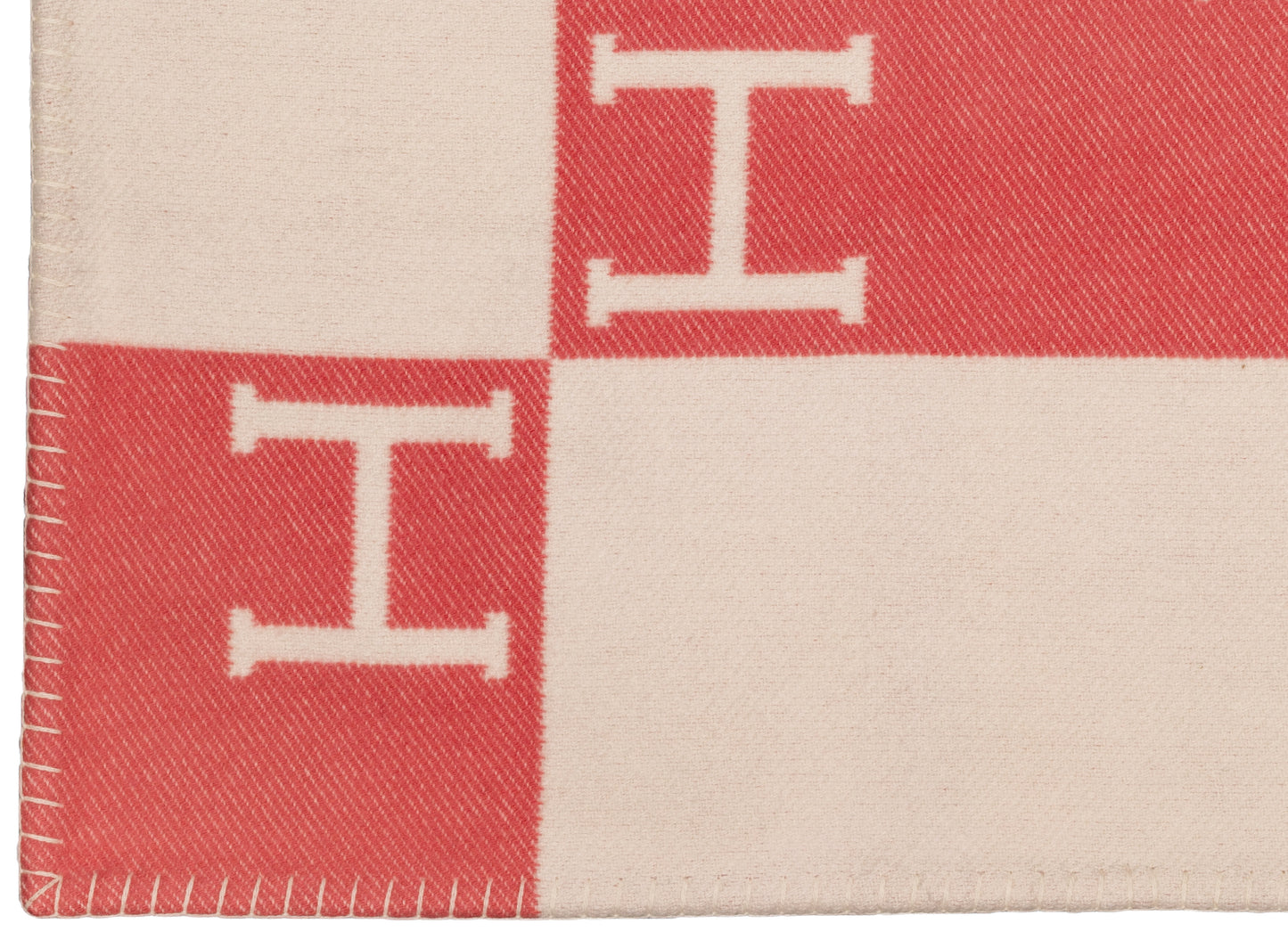 Hermes Plaid Avalon Baby Blanket – 135x95cm - Rose Airelles – NWCTS - 2604231648