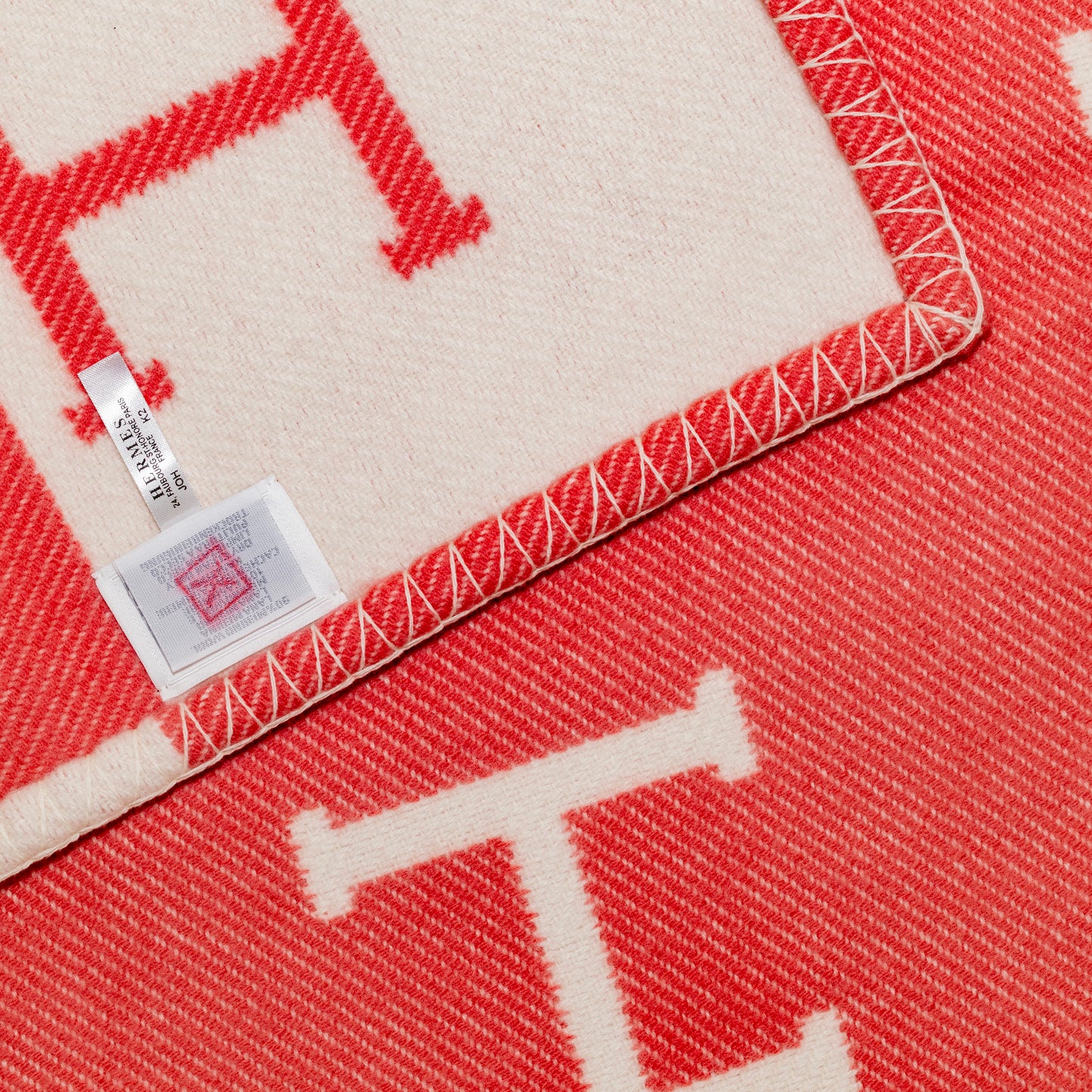 Hermes Plaid Avalon Baby Blanket – 135x95cm - Rose Airelles – NWCTS - 2604231648