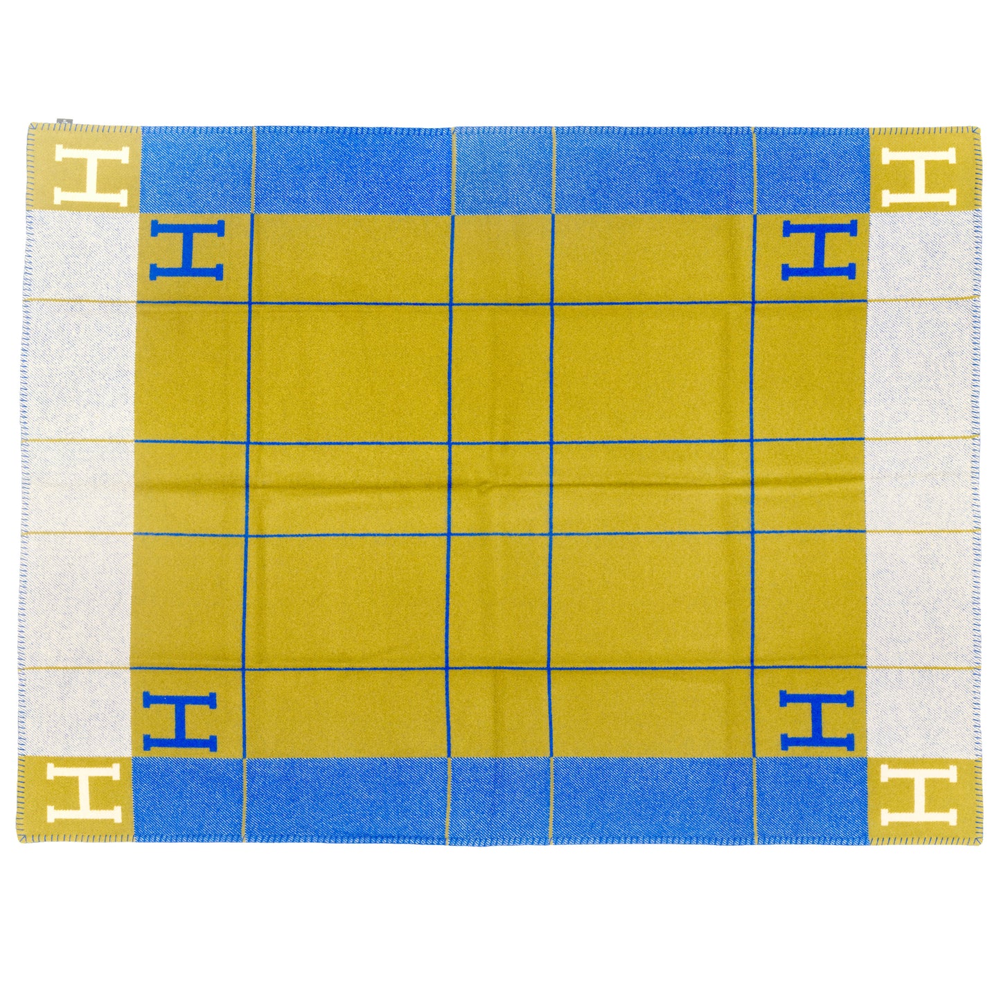 Plaid Throw Blanket - Avalon III - 135 x 170 cm - Marine Kaki- NWCT - 2601291030
