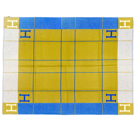 Plaid Throw Blanket - Avalon III - 135 x 170 cm - Marine Kaki- NWCT - 2601291030