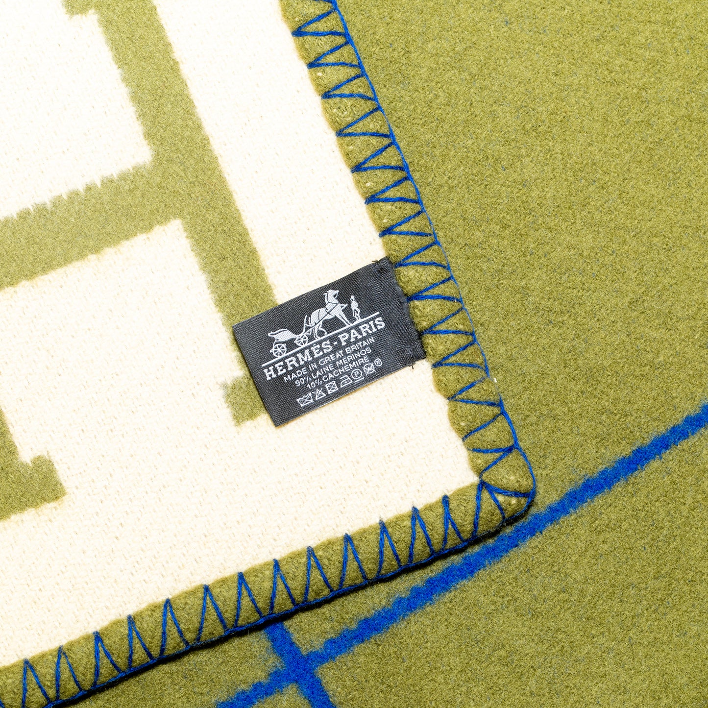 Plaid Throw Blanket - Avalon III - 135 x 170 cm - Marine Kaki- NWCT - 2601291030