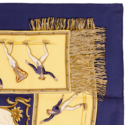 Hermes Silk Scarf Les Plaisirs Du Froid - Blue - EXCWOCT - 1201011848
