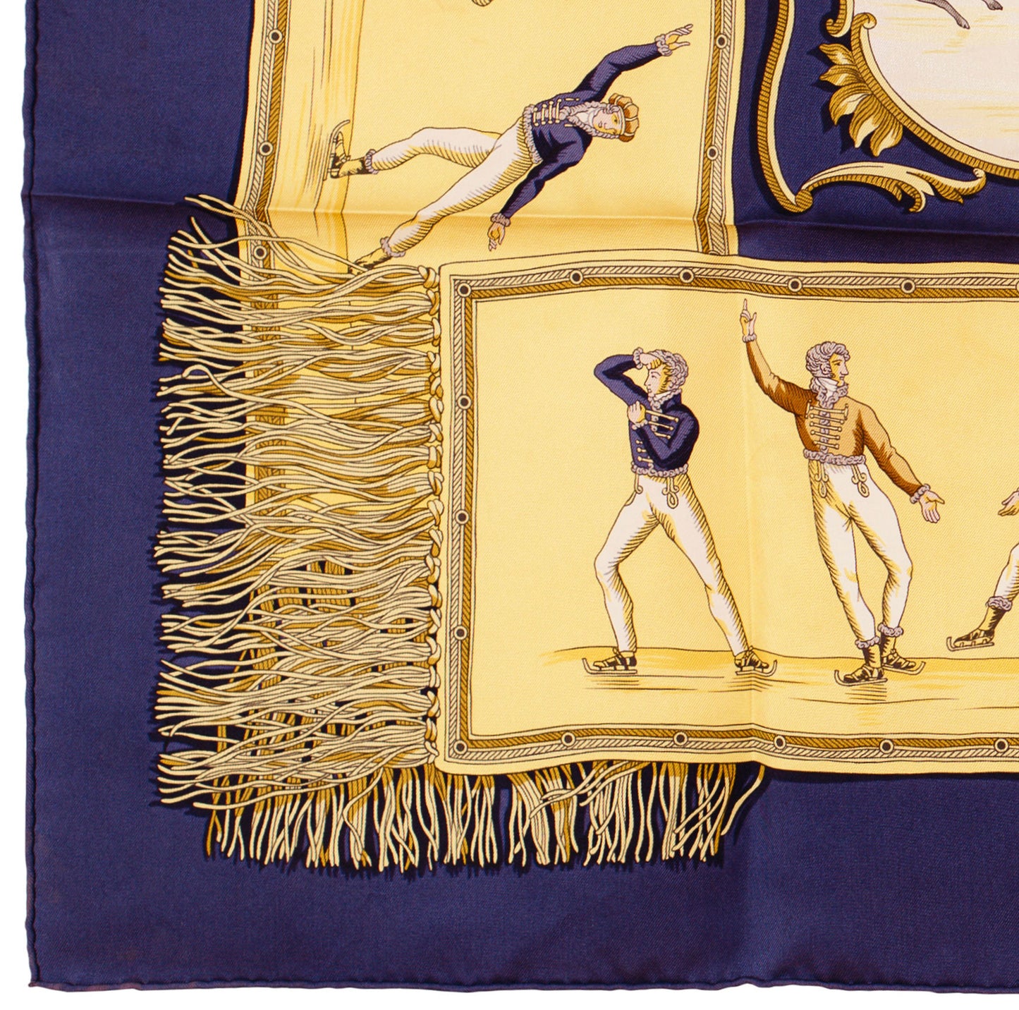 Hermes Silk Scarf Les Plaisirs Du Froid - Blue - EXCWOCT - 1201011848