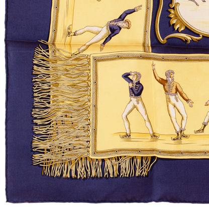 Hermes Silk Scarf Les Plaisirs Du Froid - Blue - EXCWOCT - 1201011848