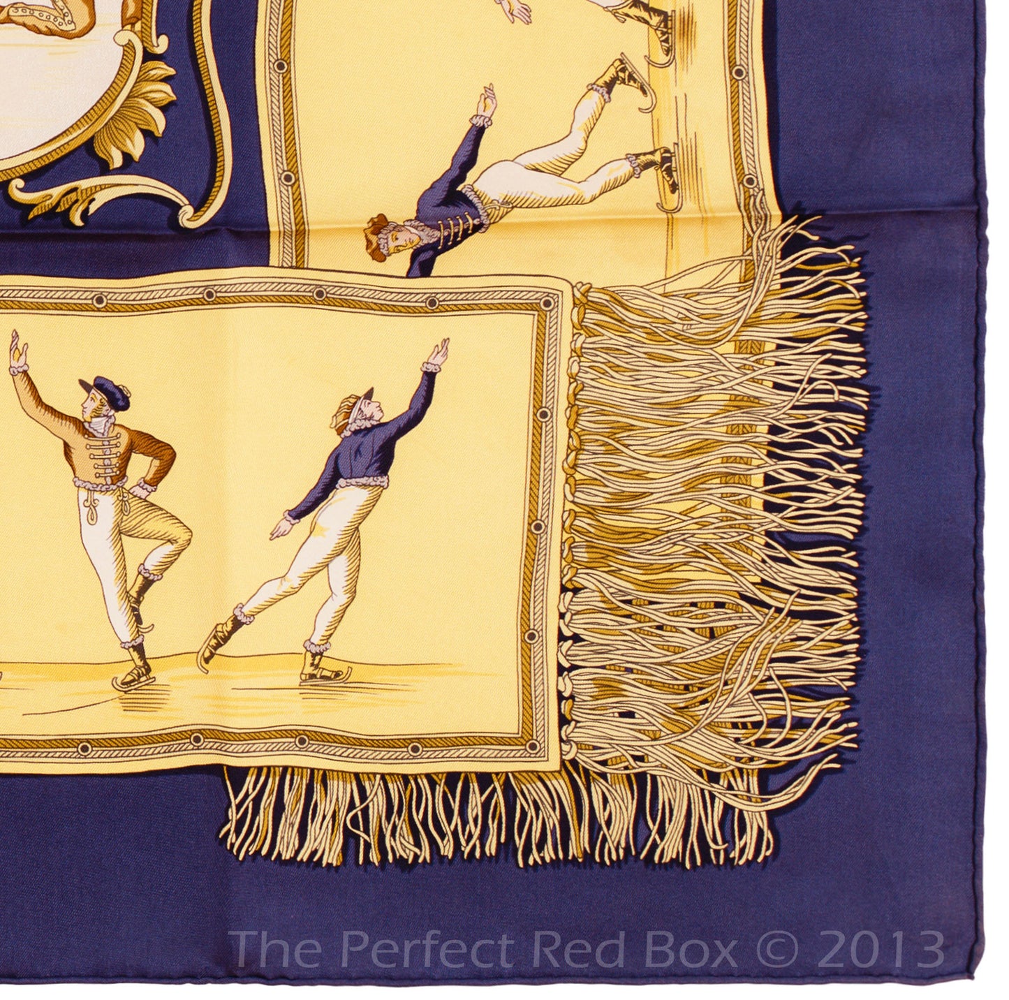 Hermes Silk Scarf Les Plaisirs Du Froid - Blue - EXCWOCT - 1201011848