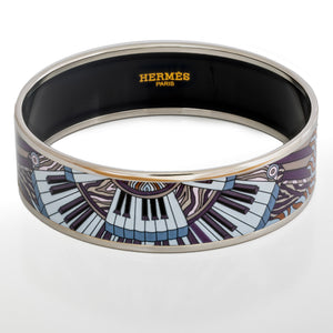 Hermes Bracelet Point D Orgue Bracelet - ESP - 65-17 - Dark Purple New