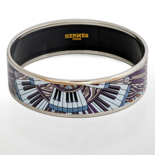 Hermes Bracelet Point D Orgue Bracelet - ESP - 65-17 - Dark Purple New