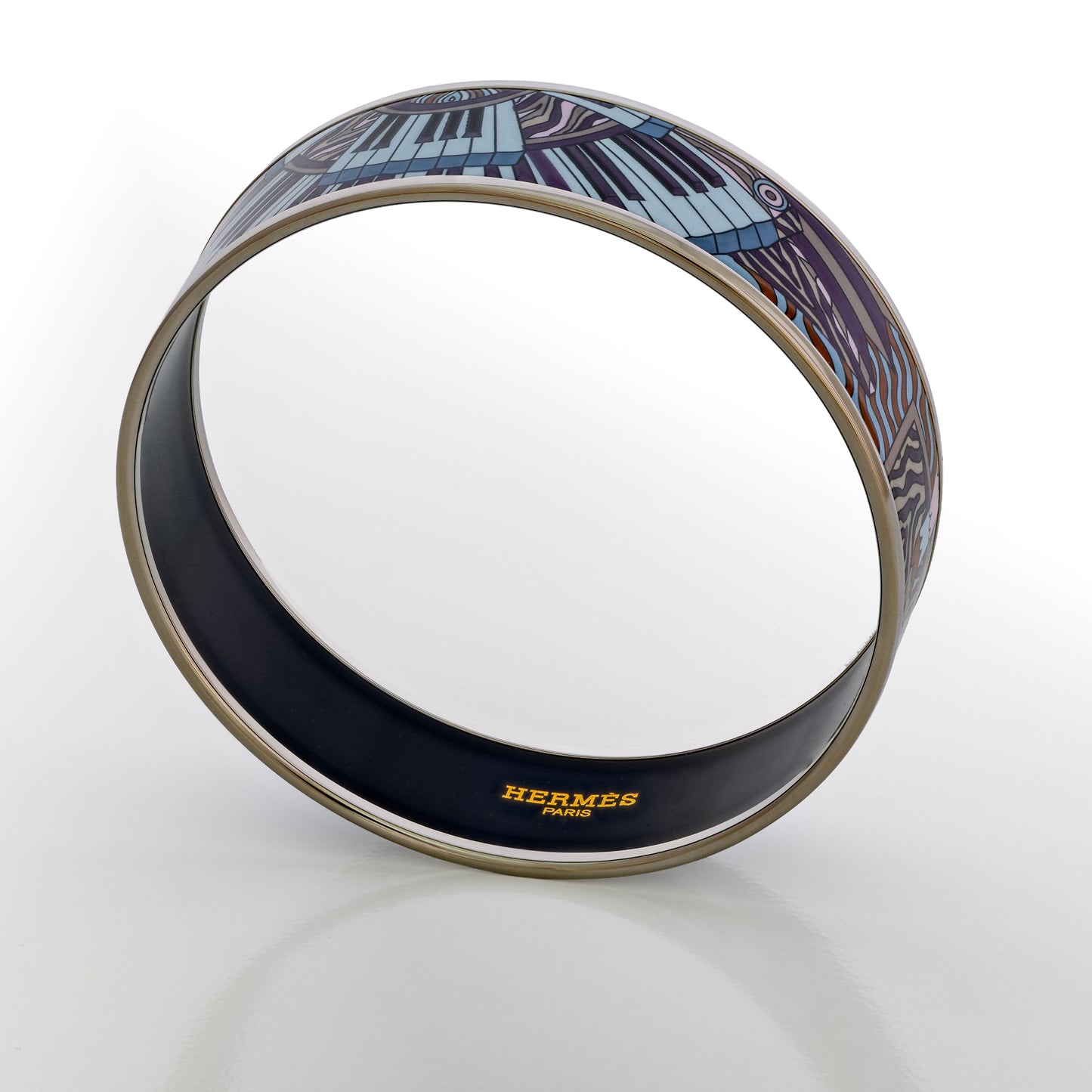 Hermes Bracelet Point D Orgue Bracelet - ESP - 65-17 - Dark Purple New